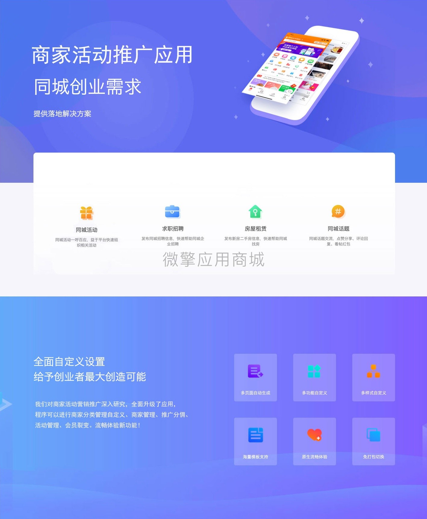 微盛同城商家小程序制作，微盛同城商家系统小程序开发
