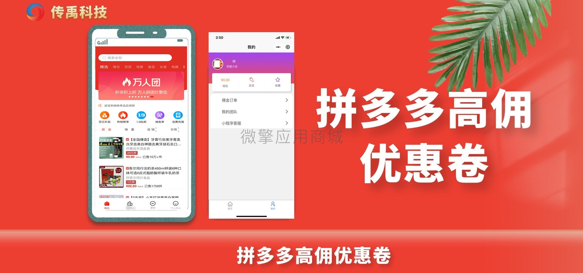 高佣拼多多优惠卷小程序制作，高佣拼多多优惠卷系统小程序开发