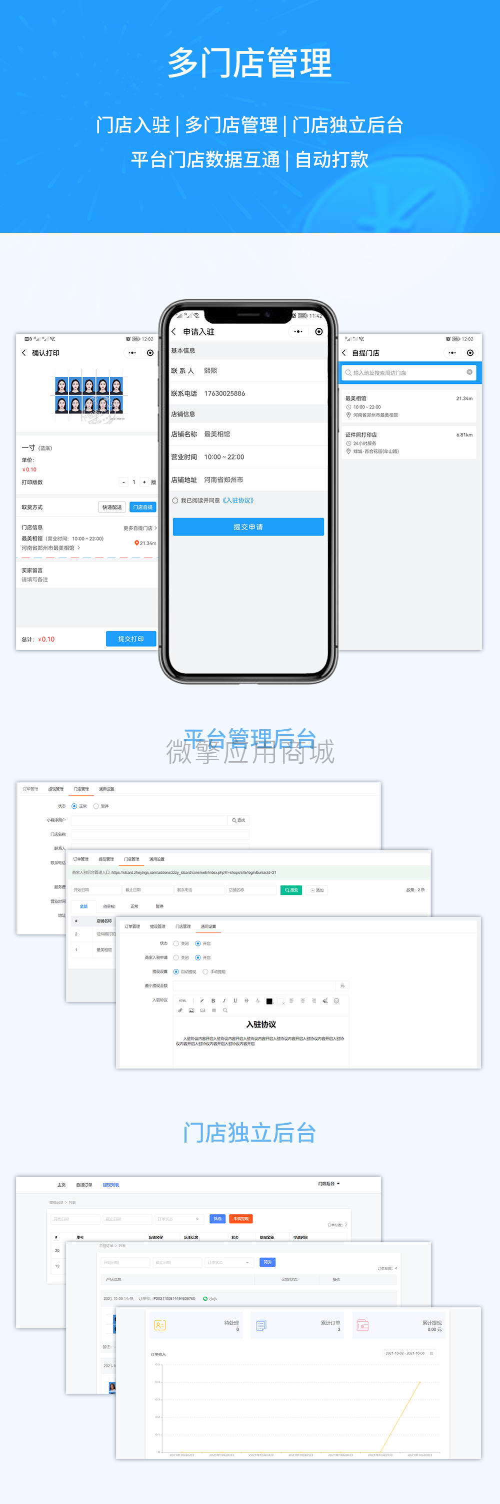 证件照多门店小程序制作，证件照多门店系统小程序开发