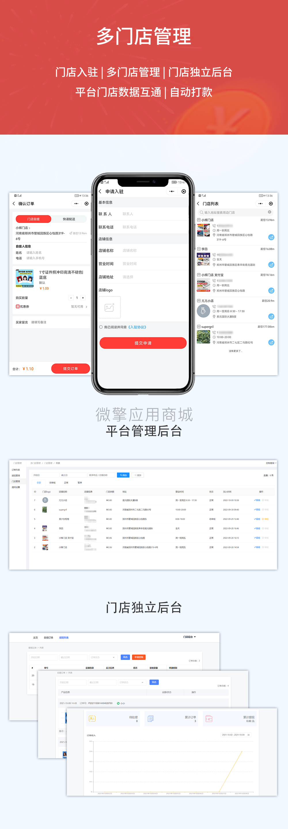 定制商城多门店小程序制作，定制商城多门店系统小程序开发